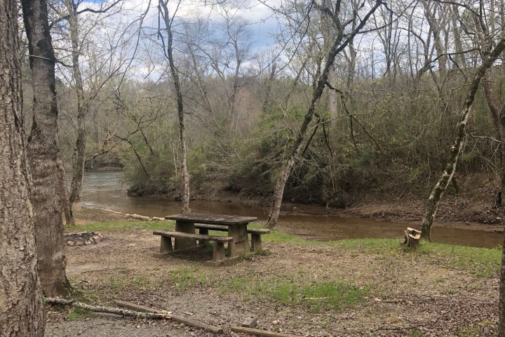 waterfront campsite